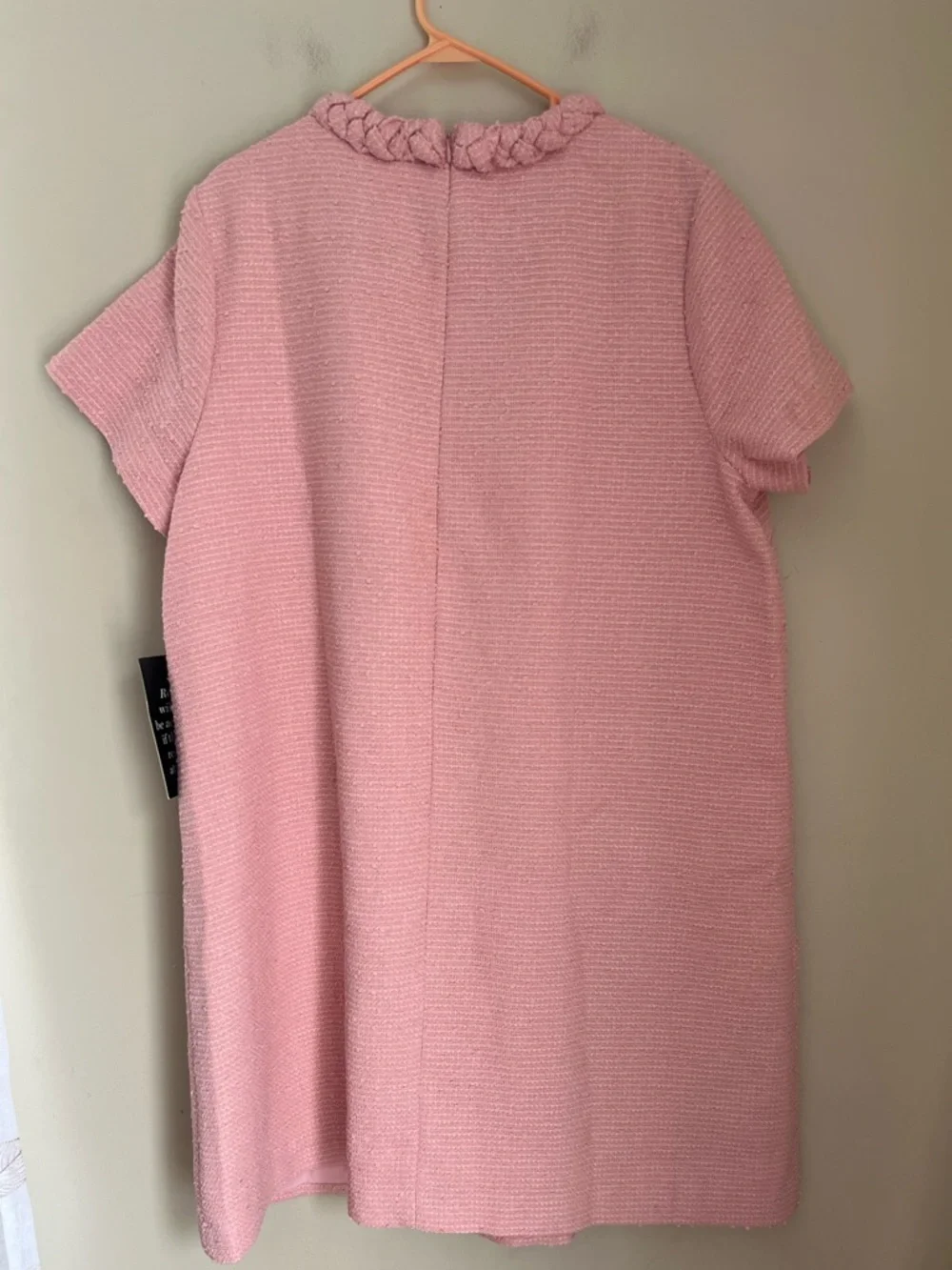 Tuckernuck NWT** Blossom Pink Tweed Jackie Dress Women’s XXXL Short Sleeve Chic - Picture 3 of 16
